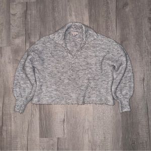 Collared knit sweater